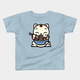 Kitty Ramen Yum! Kids T-Shirt